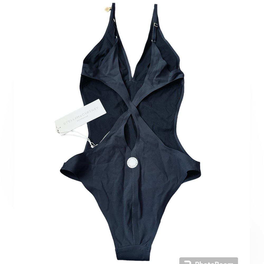 Stella McCartney**Black Sexy Monokini Swimsuit***Small $418 - Picture 2 of 3